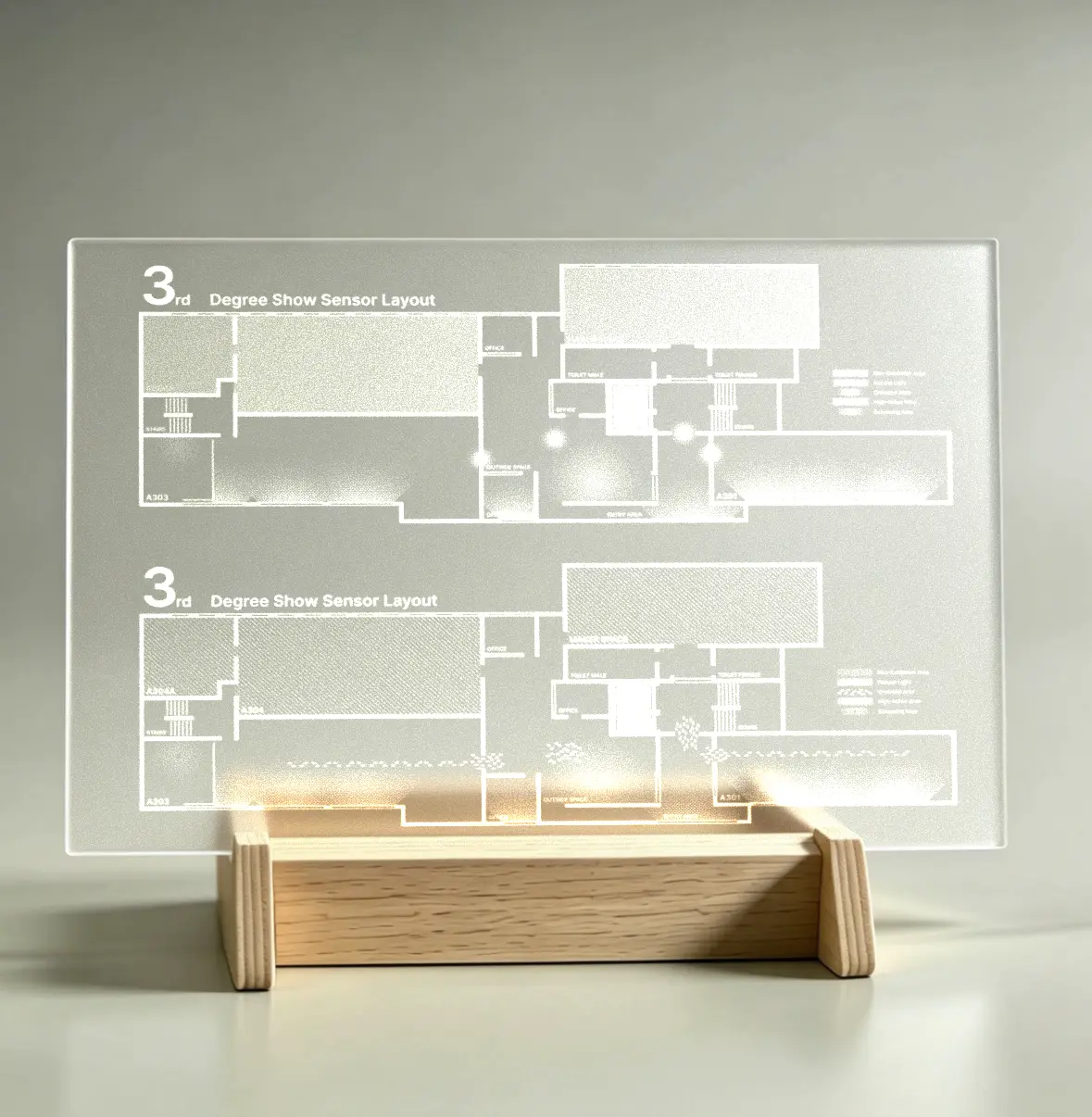 Degree Show Sensory Mapping Project by Jiajian Li
